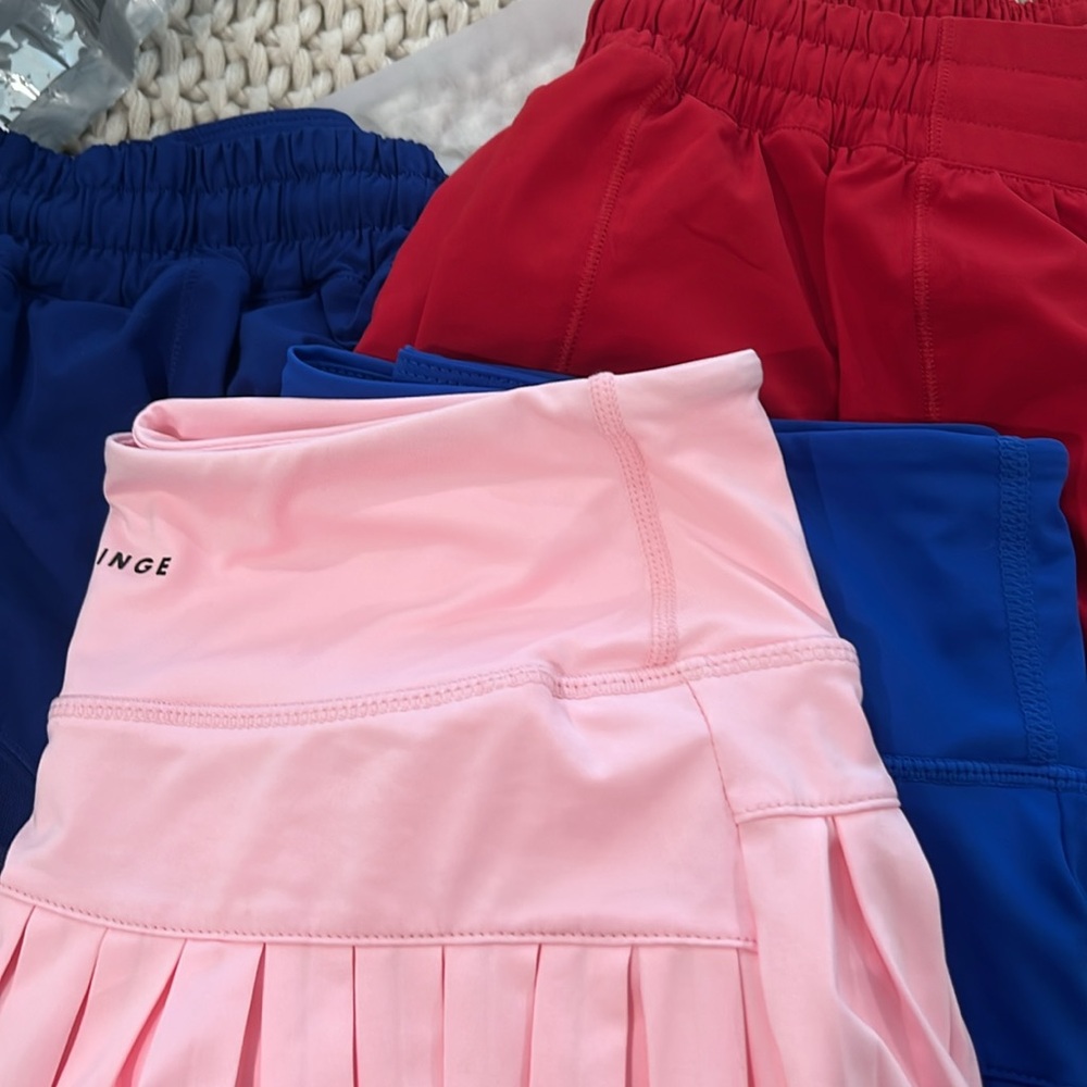 Lululemon Pleated Skirts and Shorts Set